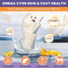 OMEGA-3 benefits your dogs' and cats' skin and coat health.