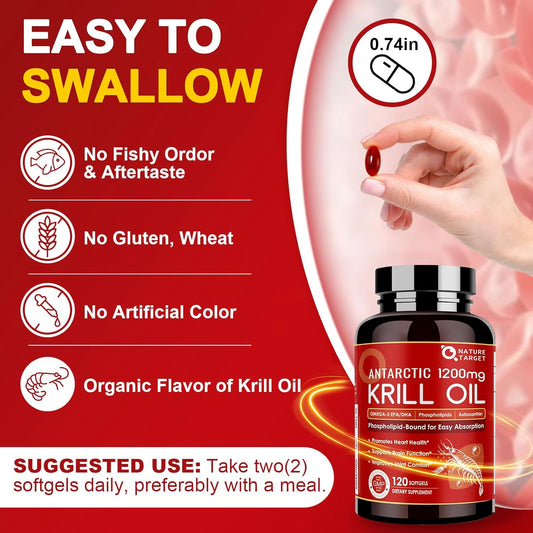 non-GMO, gluten-free, dairy-free Krill Oil