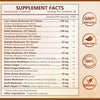 The ingredient information of Nature Target Mushroom Supplement.