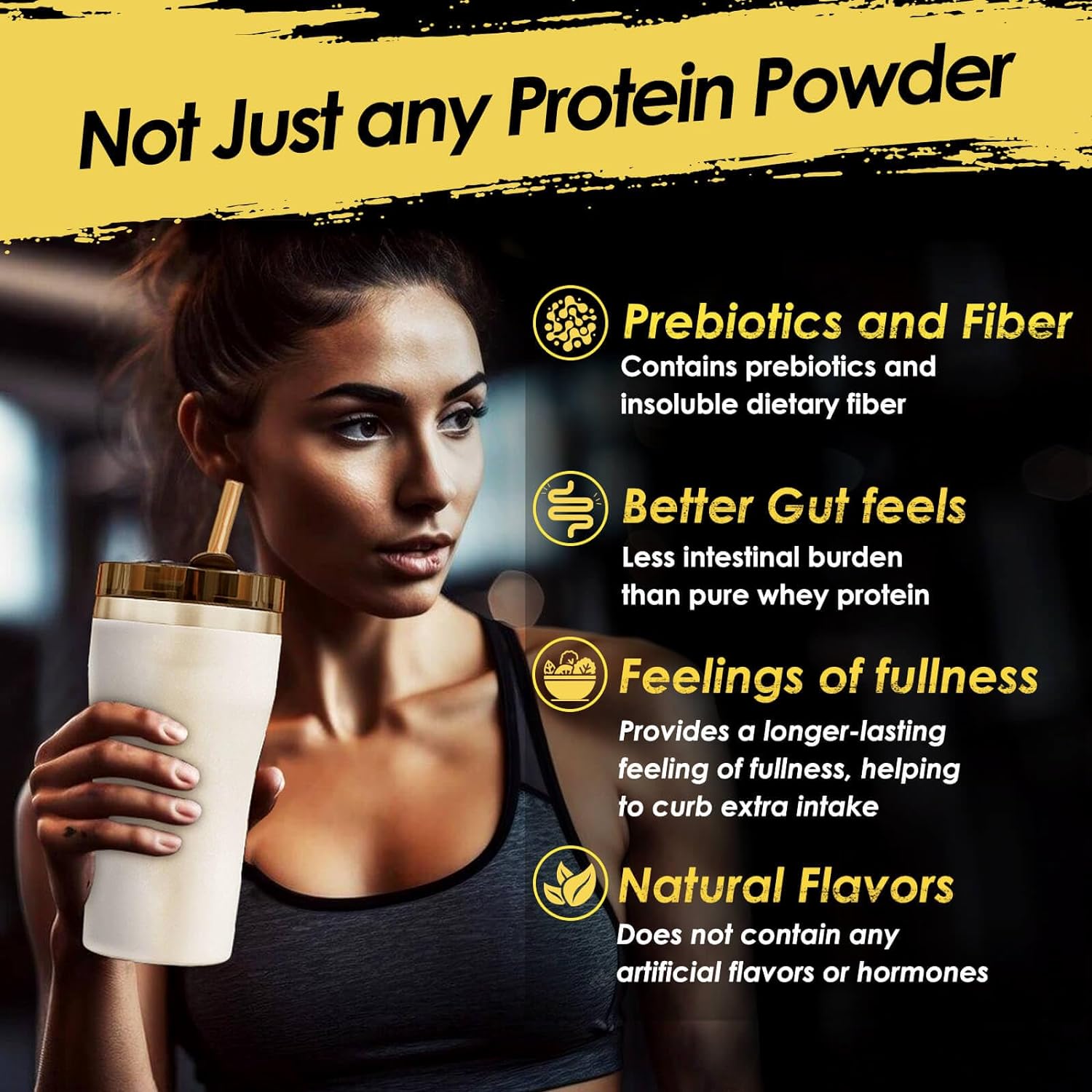 Whey Protein Isolate with Prebiotics and Fiber