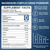 The ingredient information of Nature Target Magnesium Complex Supplement.