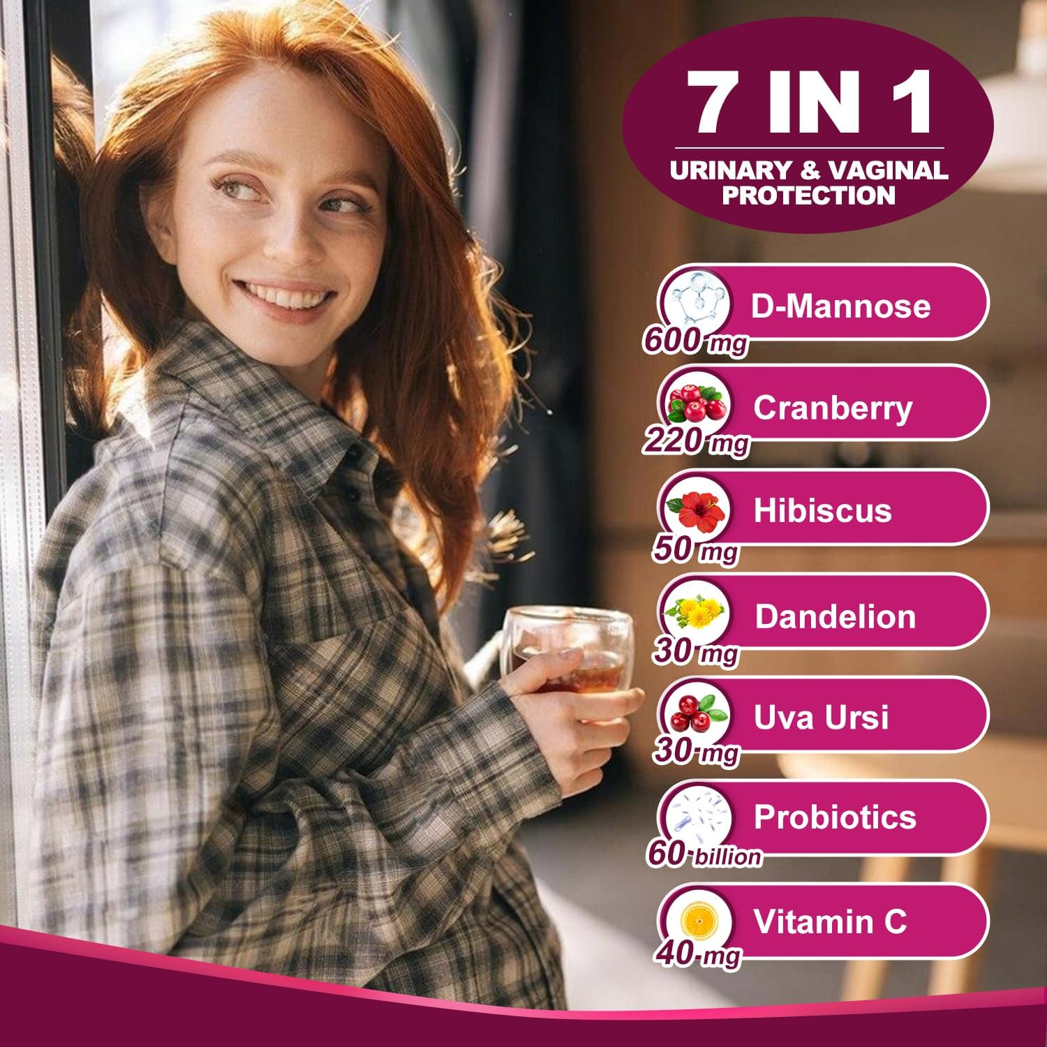 7 IN 1Probiotics protects female urinary tract and vaginal health