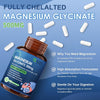 Magnesium Glycinate 500mg, Chelated Magnesium with Zinc & Vitamin D3