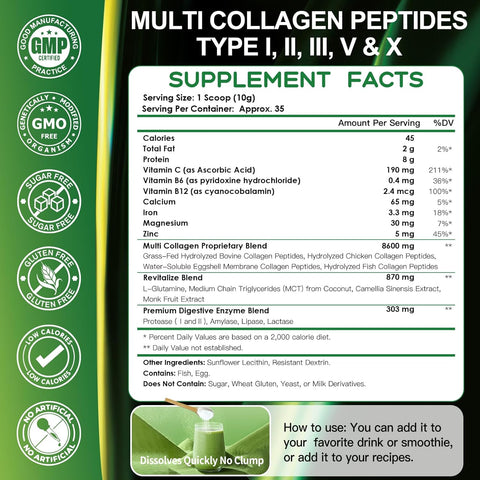 Multi Collagen Peptides Powder