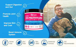 Dog-Cat-Vitamins-Powder-with-Joint-Skin-Coat-Digestion-Gut-and-Immunity-Health