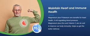 Magnesium Glycinate supports heart health and boosts immunity.