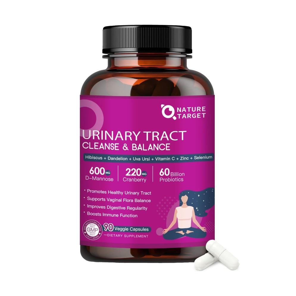 Nature Target Probiotics for Women Urinary Tract Health with D Mannose & Cranberry
