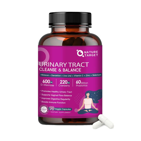 Nature Target Probiotics for Women Urinary Tract Health with D Mannose & Cranberry