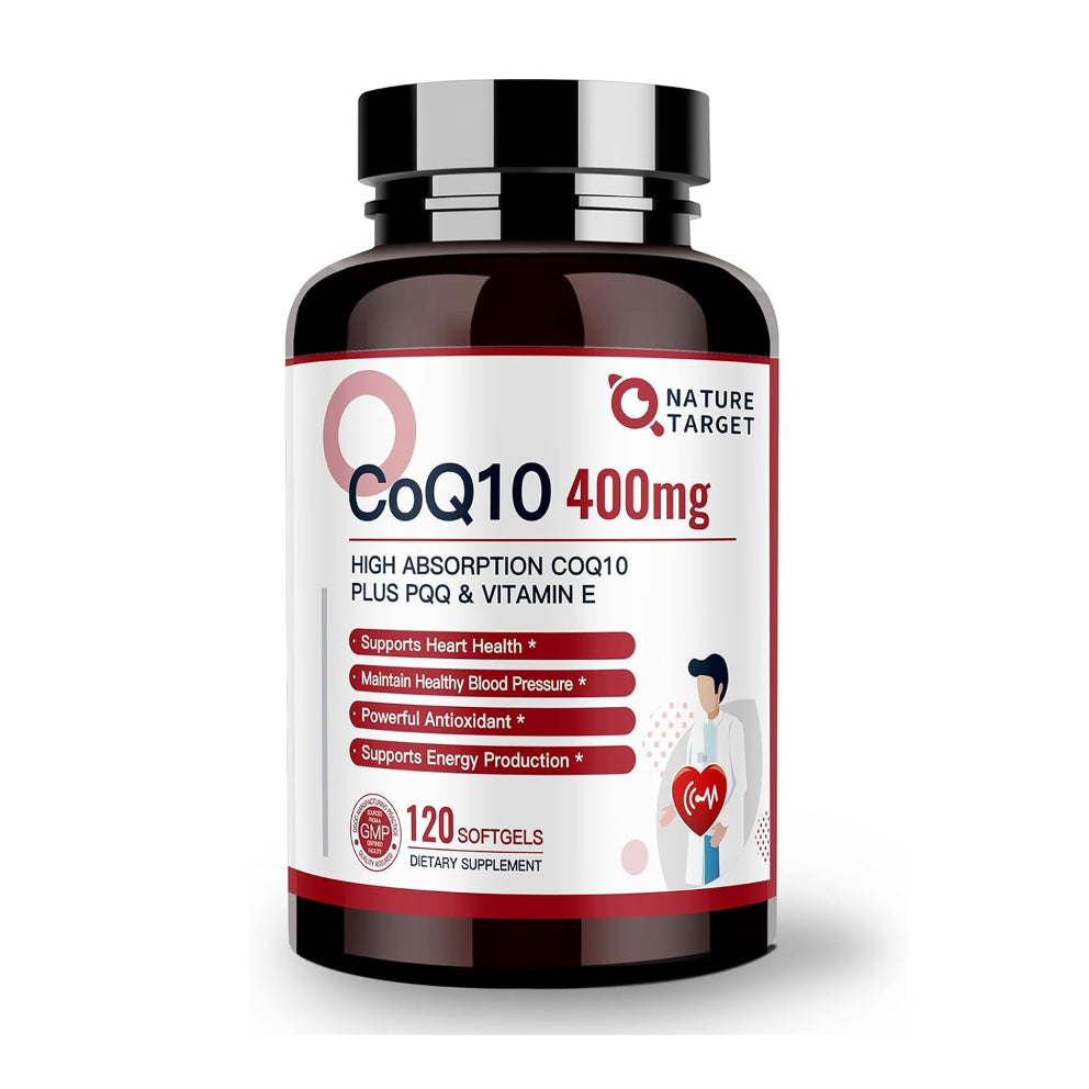 CoQ10 400mg Plus PQQ with Vitamin E & Organic Olive Oil