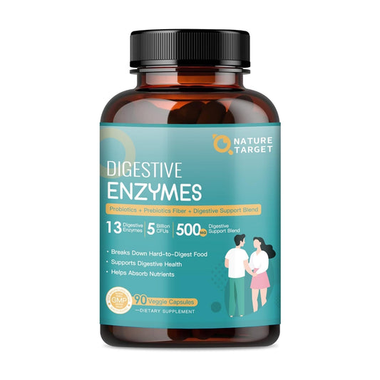 Digestive Enzymes for Women-Men for Digestion, Digestive Enzymes with Probiotics and Prebiotics for Gut Health