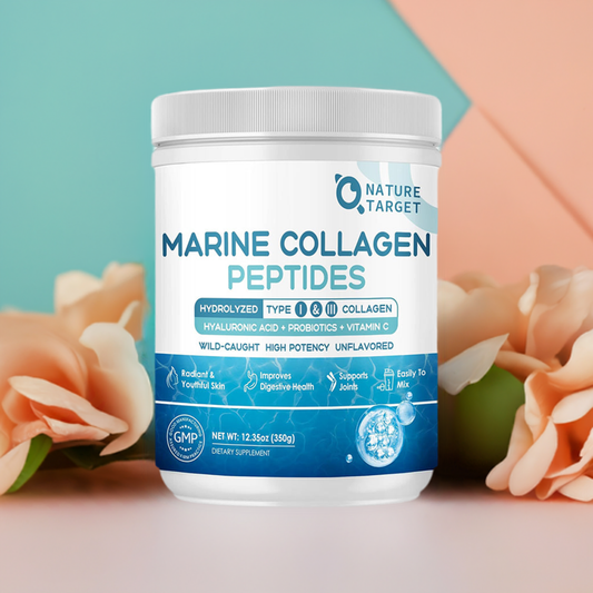 Wild Caught Marine Collagen Peptides Powder, with 18 Amino Acids