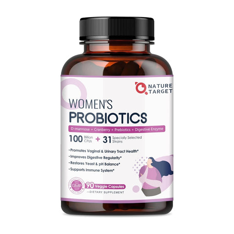 Probiotic for Women's Gut Health, 90 Veggie Capsules, 100 Billion CFUs